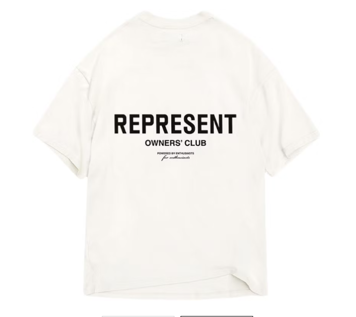 Represent T Shirt Owners Club White Back